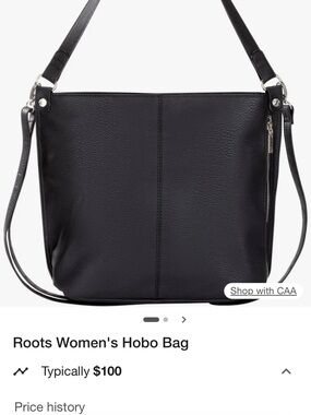 ROOTS Women's Black Hobo Bag
Over the shoulder or crossbody
Brand New never used